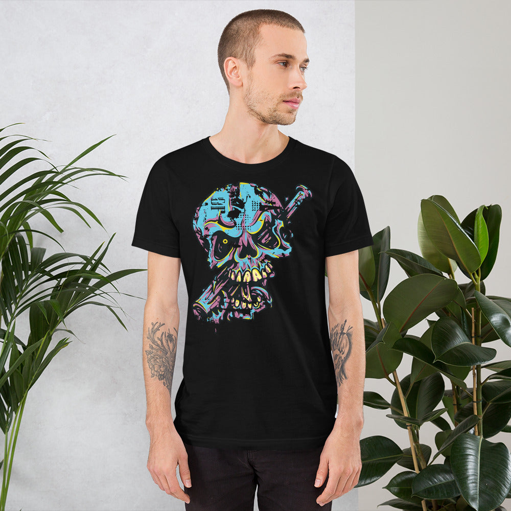 He's Looking at You Skull Short-Sleeve Men's T-Shirt